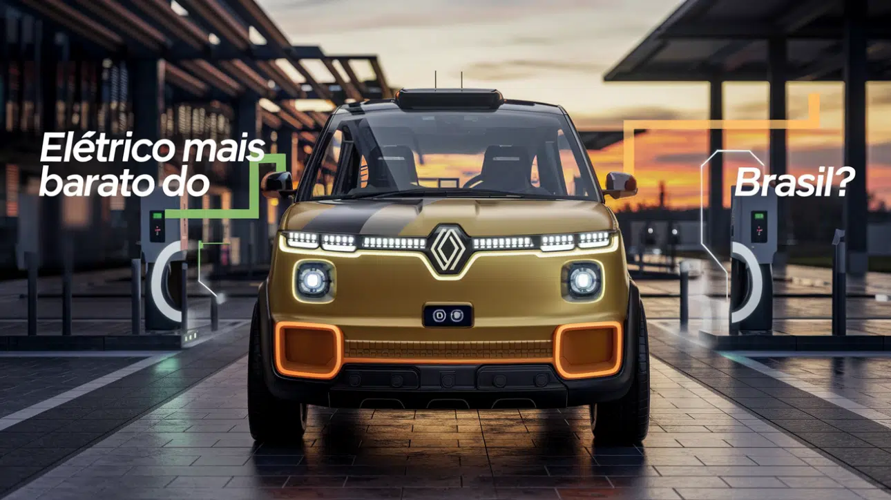 Renault reduz preço de elétrico para competir com BYD Dolphin Mini, ficando mais barato que o Kwid