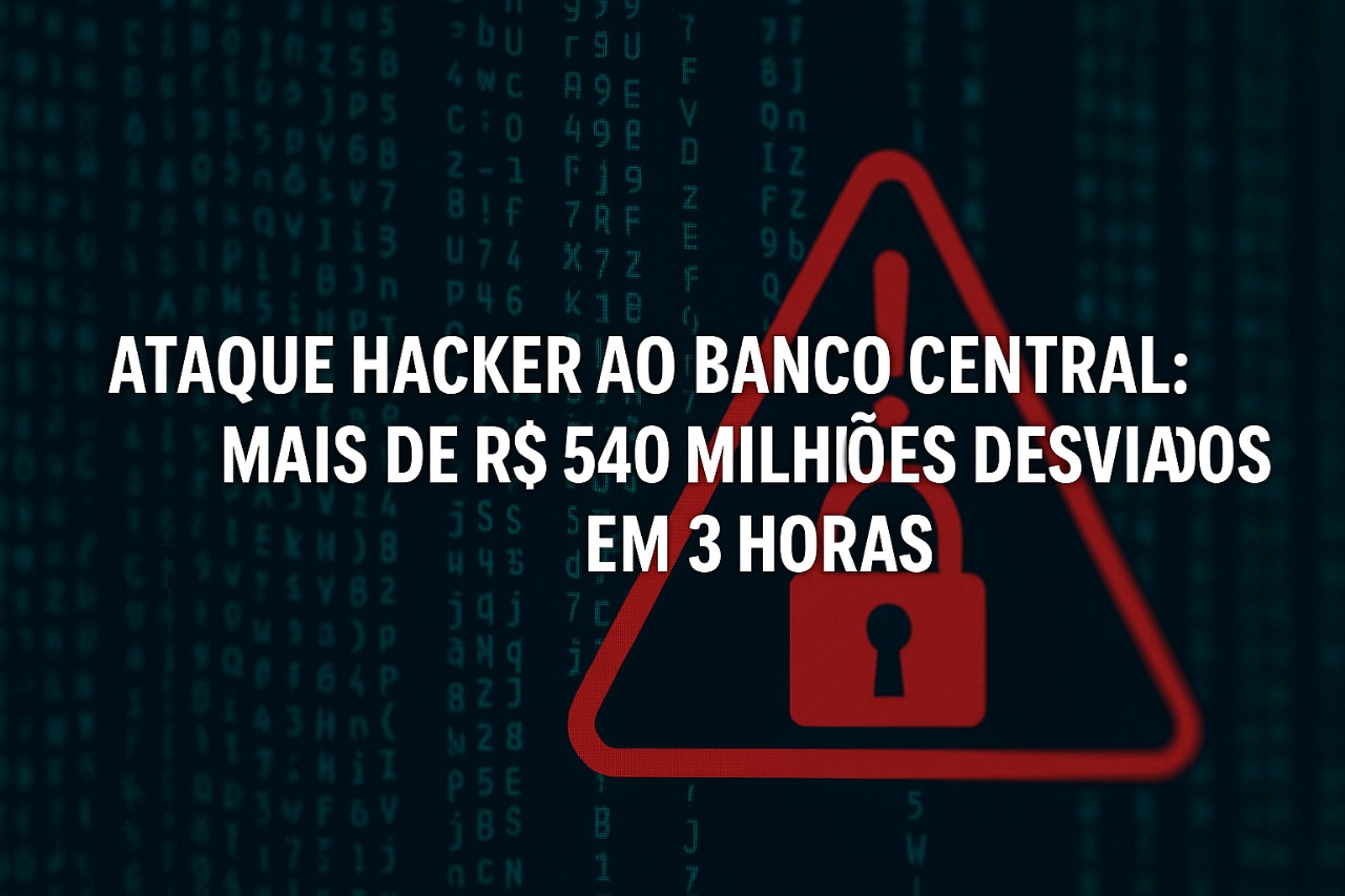 Ataque Hacker ao Banco Central: Mais de R$ 540 Milhões Desviados em Apenas 3 Horas
